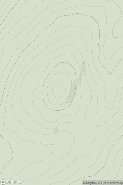 Thumbnail image for Meall Mor [Glen Albyn and the Monadh Liath] showing contour plot for surrounding peak